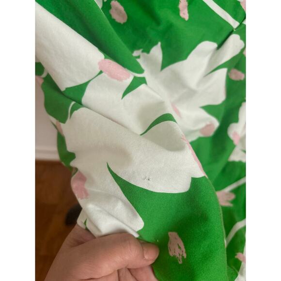 B39 Monse Floral Wrap Shirt Dress Womens 4 Art Gallerycore Runway Statement Chic - Picture 10 of 11